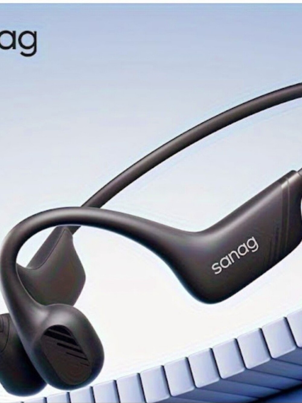 Sanag Wireless Bone Conduction Headphones in Matte Black